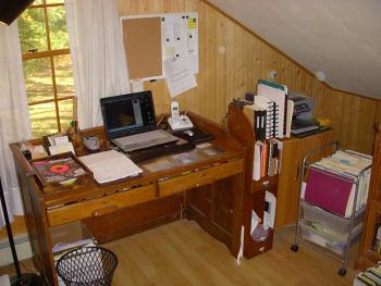 first real home office setup