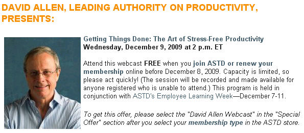 David Allen at ASTD